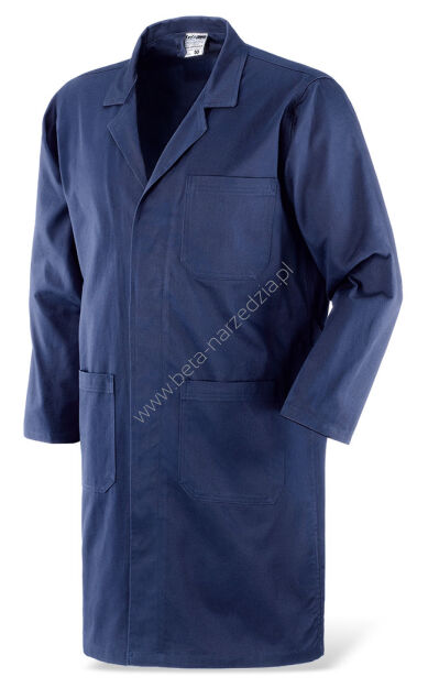 Płaszcz/fartuch roboczy Super/Blu, 100% dekatyzowanej bawełny 435260/48