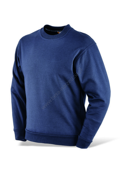 Bluza z okrągłym dekoltem FELPA, 50% bawełny, 50% poliestru, granatowa 455010/XL