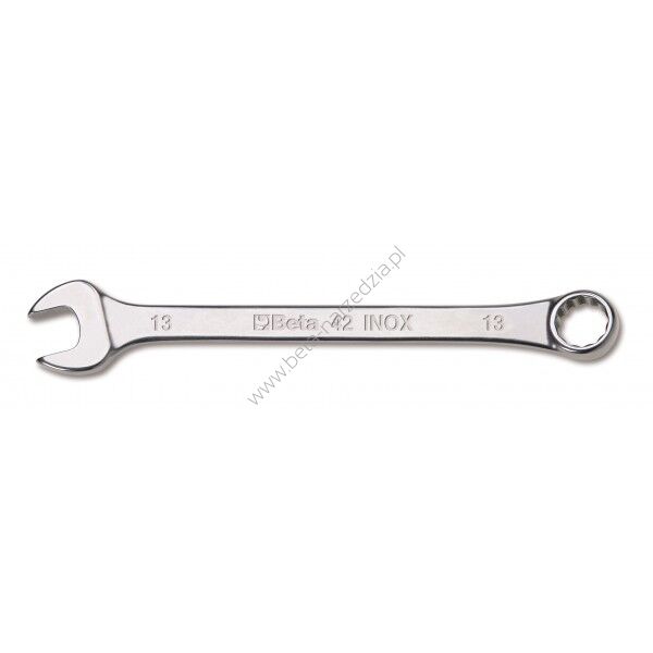 Klucz płasko-oczkowy, calowe, wykonany ze stali nierdzewnej BETA 42INOX-AS/1/4