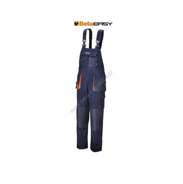 Spodnie robocze na szelkach - ogrodnicaki -, lekkie, materiał T/C 180 g/m2 BETA 7873E/XS