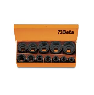 Komplet 12-tu nasadek udarowych w pudełku metalowym BETA 720/C12