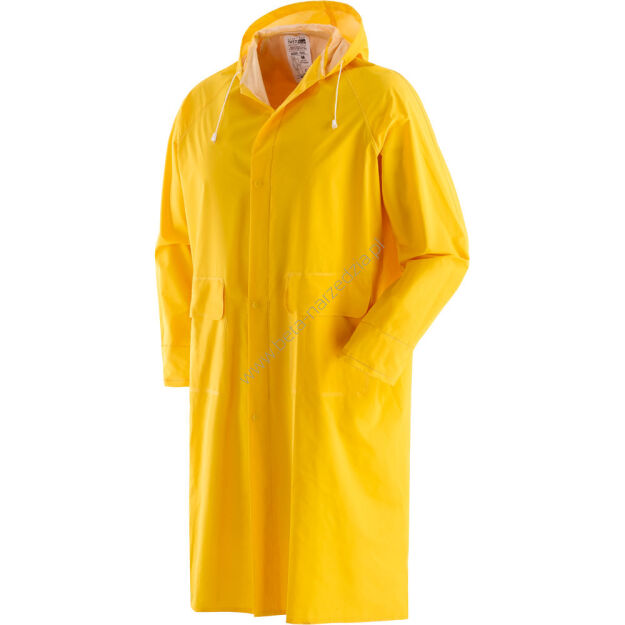 Płaszcz przeciwdeszczowy długi żółty ? wykonany z poliester/PCW 462050/XXXL