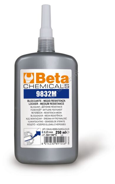 Klej montażowy o średniej sile łączenia Do montażu elementów na wałach obrotowych BETA 9832M/250B