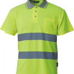 Koszulka polo ostrzegawcza o intensywnej widzialności VIZWELL VWPS01-BY/XL