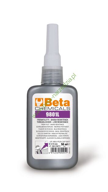 Klej anaerobowy do gwintów metalowych 250ml BETA 9801L/250B