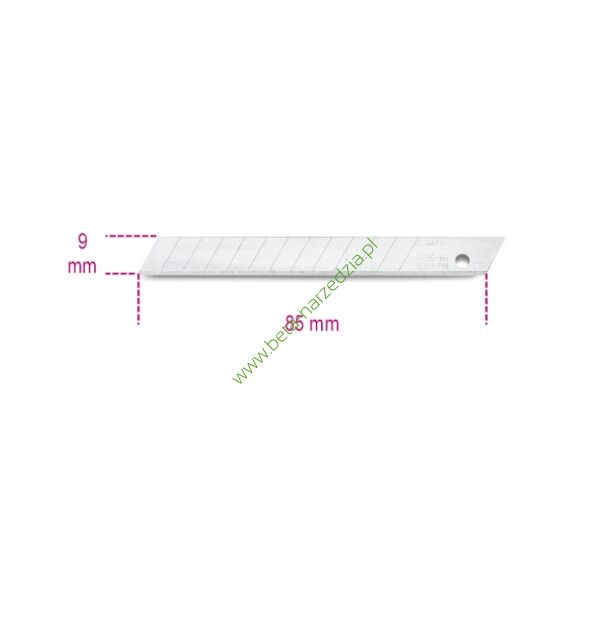 Ostrza 9 mm odłamywalne, cena za 10 sztuk BETA 1770RL