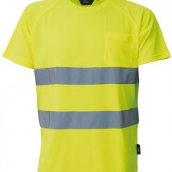 T-shirt ostrzegawczy o intensywnej widzialności VIZWELL VWTS01-BY/L