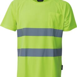 T-shirt Collpass ostrzegawczy o intensywnej widzialności VIZWELL VWTS01-AY/L