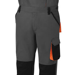 Spodnie robocze na szelkach z bawełny z domieszką streczu 220 g/m2 krój slim fit BETA 7933G/XS