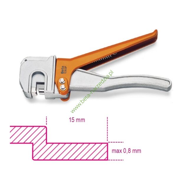 Szczypce blacharskie do karbowania blachy BETA 1065P