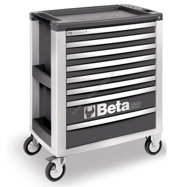 Wózek narzędziowy z 8 szufladami BETA C39/8G