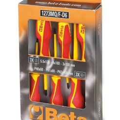 Zestaw 6 wkrętaków wąskich, w izolacji do 1000V BETA 1273MQ/F-D6