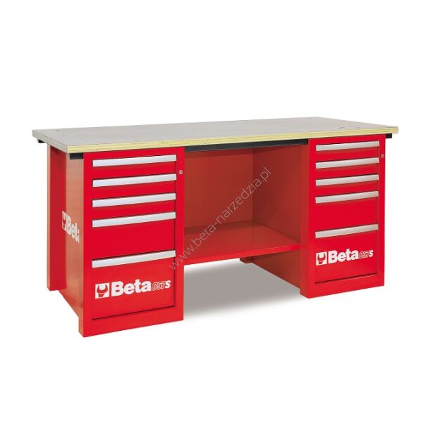 Stół warsztatowy czerwony MasterCargo BETA 5700/C57S/C-R
