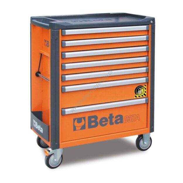 Wózek narzędziowy z siedmioma szufladami, z systemem zabezpieczającym przed przewróceniem BETA 3700/C37A/7-O