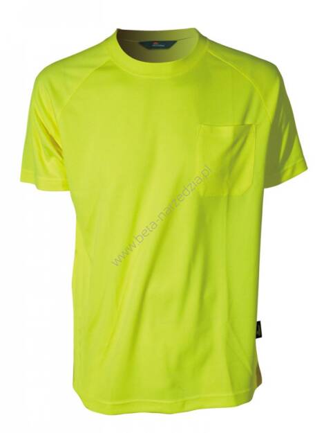 T-Shirt CoolPass w kolorach fluorescencyjnych VIZWELL VWTS10-AY/S