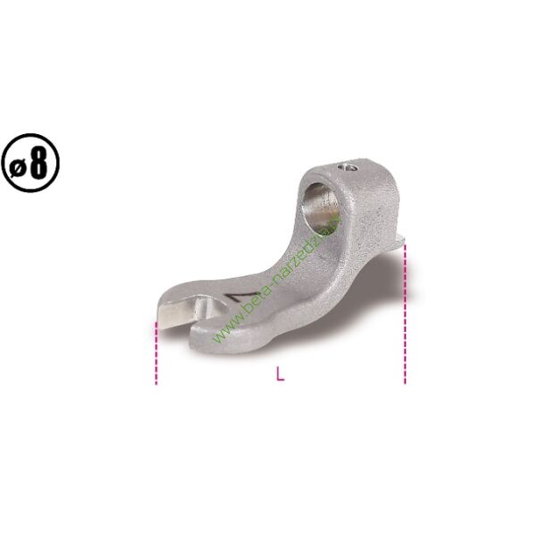 Głowica z kluczem płaskim do pokręteł dynamometrycznych model 604B/5 i 604B/10, zabierak 8 mm BETA 641/7