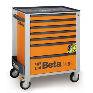 Wózek narzędziowy z siedmioma szufladami, z systemem zabezpieczającym przed przewróceniem BETA C24SA/7-O