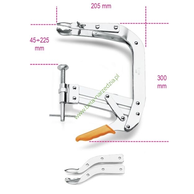 Ściskacz sprężyn zaworów o szczękach prostych i wygiętych BETA 1450GC