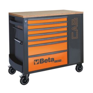 Wózek narzędziowy z 7 szufladami i szafką BETA 2400/RSC24L-CAB/O