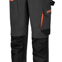 Spodnie robocze elastyczne, szare z pomarańczowymi wstawkami 260 g/m?, wykonane z tkaniny 90% nylonu, 10% spandex  BETA 7650/XS