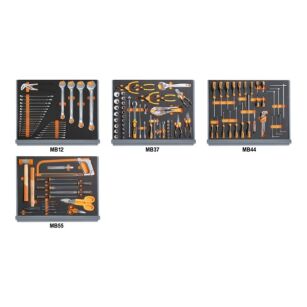 Zestaw 133 narzędzi do utrzymania ruchu w przemyśle w miękkich wkładach profilowanych BETA 5935VI/2MB