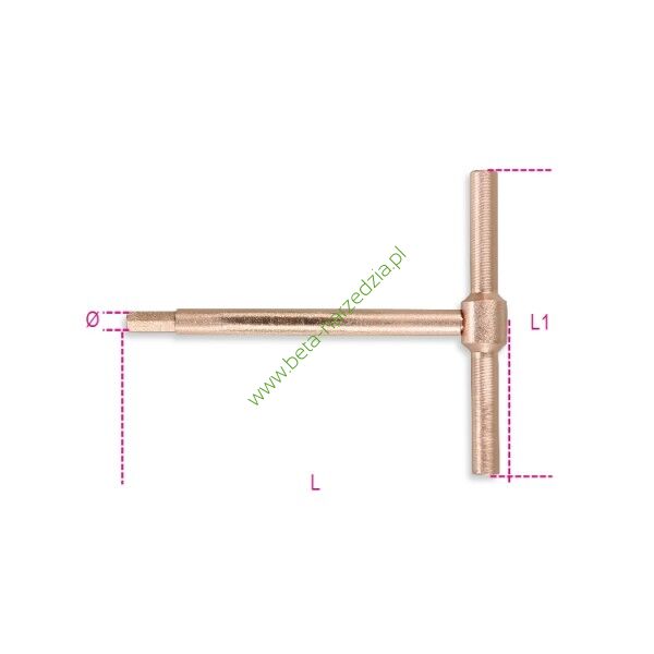 Klucz trzpieniowy typu T sześciokątny nieiskrzący BETA 951BA/4