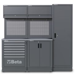 Zestaw mebli warsztatowych systemu RSC50 z zestawem narzędzi 223UT BETA RSC50/2.0/D/223UT