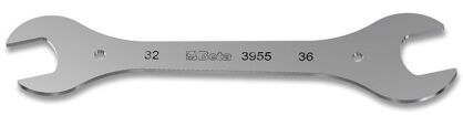 Klucz płaski dwustronny do sterów, chromowany BETA 3955/32X36
