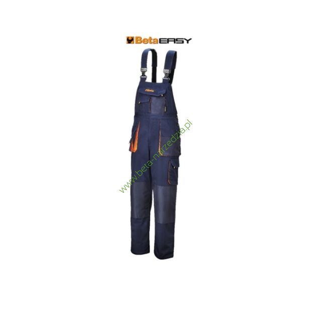 Spodnie robocze na szelkach - ogrodnicaki -, lekkie, materiał T/C 180 g/m2 BETA 7873E/XXL
