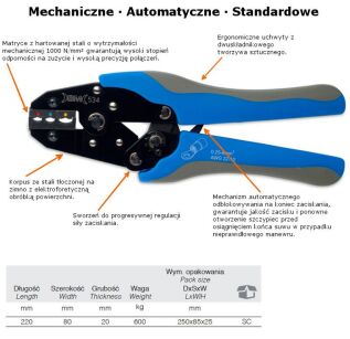 Szczypce do końcówek izolowanych BM GROUP BM 534