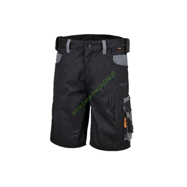 Spodnie robocze krótkie, materiał T/C, 280 g/m2, czarno-szare BETA 7821/XXL
