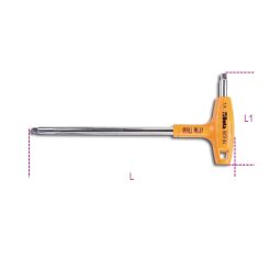 Klucz trzpieniowy kątowy z końcówką kwadratową 1/4" z rękojeścią BETA 900T/44