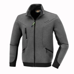 Bluza zapinana na zamek, tkanina 3D o zwiększonej ochronie termicznej, szara z czarnymi wstawkami BETA 7634G/S