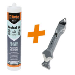 Zestaw 12 silikonów naturalnych BETA 9844T + skrobak wielofunkcyjny BETA 1773U BETA 9844T/K12-1773U