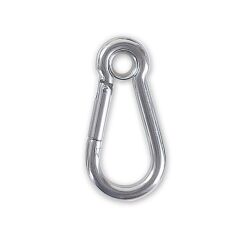 Hak karabinkowy z uchem - INOX - ROBUR 8274A/5X50