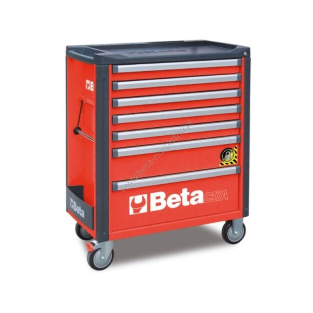 Wózek narzędziowy z siedmioma szufladami, z systemem zabezpieczającym przed przewróceniem BETA 3700/C37A/7-R