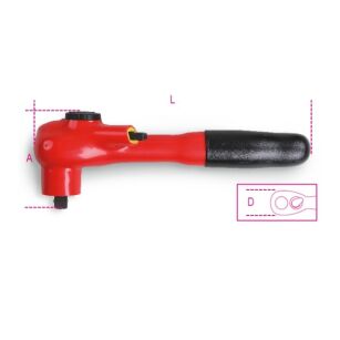 Pokrętło 3/8 z dwukierunkowym mechanizmem zapadkowym 1000V BETA 910MQ/55