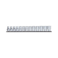 Komplet 13 nasadek 910A/AS 1/4"- 7/8" na metalowej szynie BETA 910A/AS/SB13
