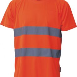 T-shirt Collpass ostrzegawczy o intensywnej widzialności VIZWELL VWTS01-AO/XXXL