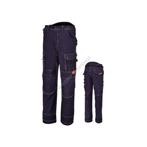 Spodnie robocze z wieloma kieszeniami, z płótna T/C, 260 g/m?, niebieskie BETA 7816BL/XXXL