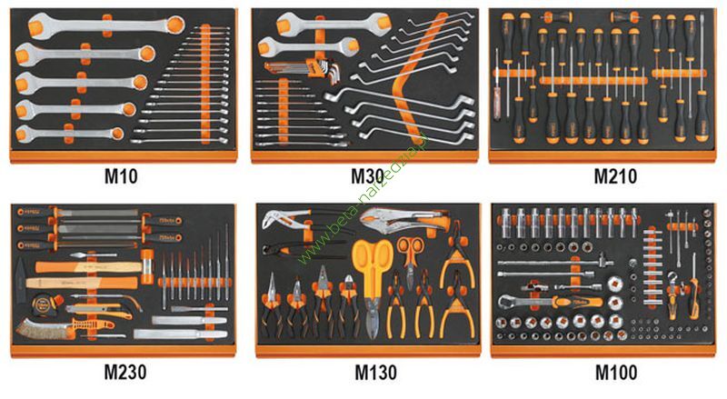 Zestaw 214 narzędzi w miękkich wkładach profilowanych BETA 5988U6/MP