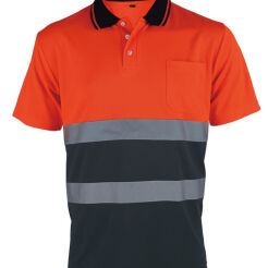 Koszulki polo ostrzegawcze o intensywnej widzialności VIZWELL VWPS13ON/XL