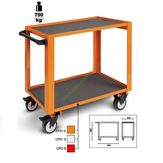 Wózek narzędziowy o zwiększonej obciążalności BETA CP51R