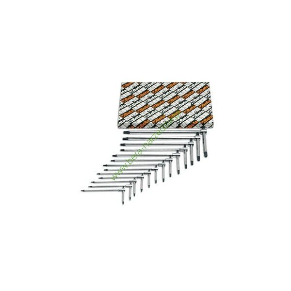 Komplet 6 kluczy trzpieniowych typu T profil Torx 951TX/S6