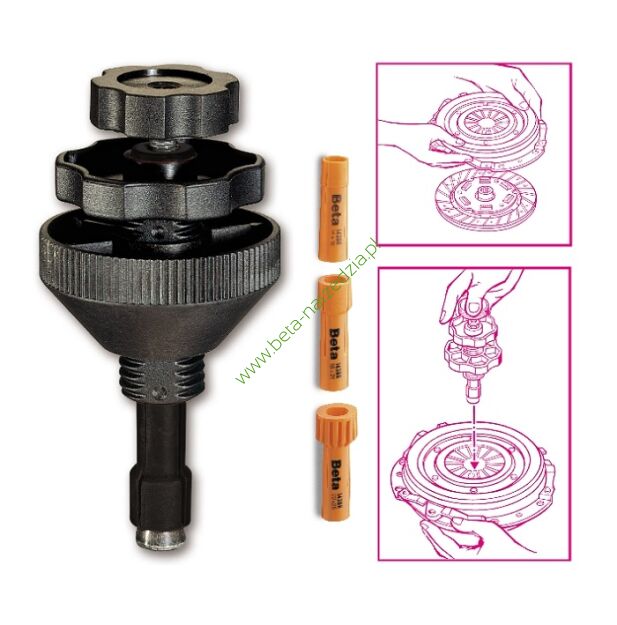 Przyrząd do współosiowego ustawiania tarczy sprzęgła w komplecie z 3-ma tulejkami rozporowymi BETA 1438