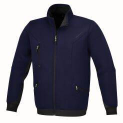 Bluza z kieszeniami, zapinana na zamek, niebieska BETA 7634B/XS