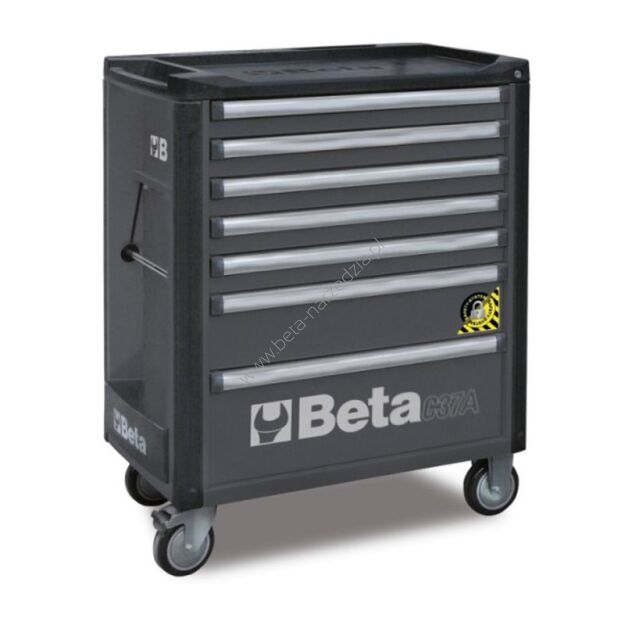 Wózek narzędziowy z siedmioma szufladami, z systemem zabezpieczającym przed przewróceniem BETA 3700/C37A/7-G