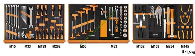 Zestaw 91 narzędzi we wkładkach profilowych BETA 5904U/MP