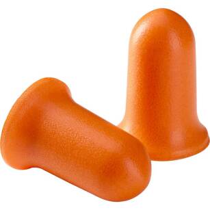 Zatyczki do uszu przeciwhałasowe NEWTEC T2, jednorazowe, z pianki poliuretanowej, pomarańczowe 186405