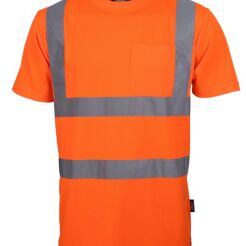 T-shirt ostrzegawczy o intensywnej widzialności VIZWELL VWTS03-BO/XXL